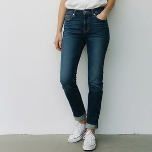 Rag & Bone High Rise Ankle Skinny Jeans Stanley Dark Wash Indigo 24"W1566K520STN